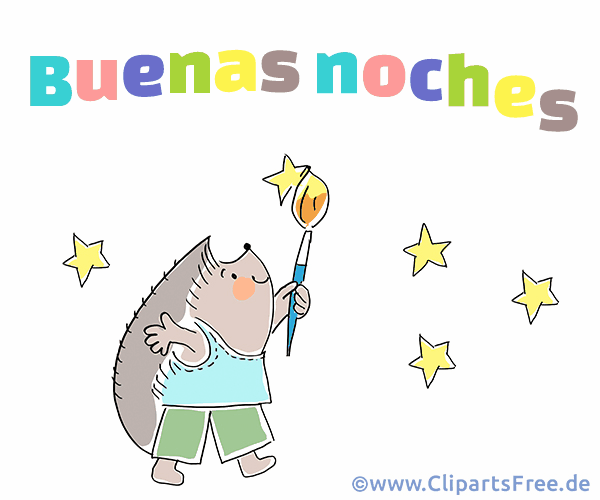 Grusskarte Gute Nacht auf Spanisch
