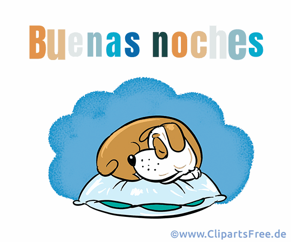 Gute Nacht auf Spanisch Gif