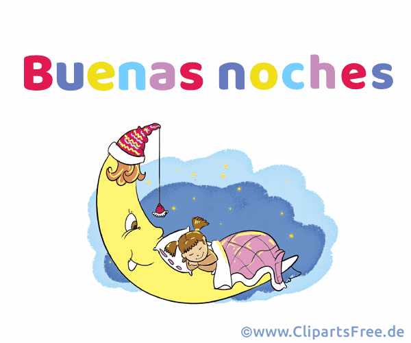 Gute Nacht Wunsch auf Spanisch Gif, Bild, Animation
