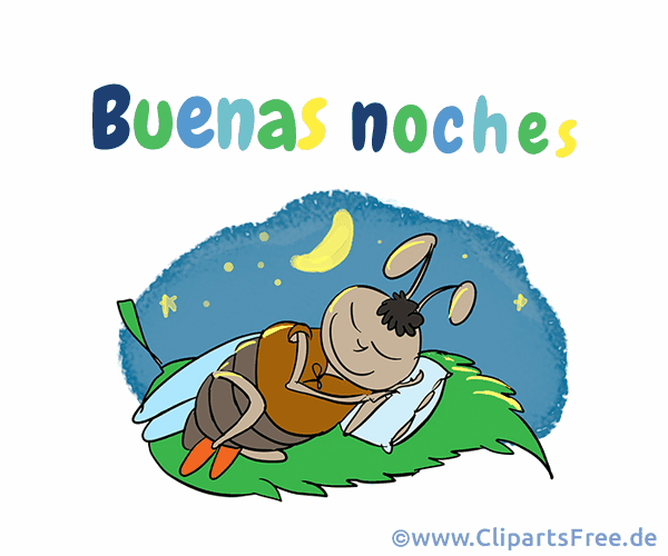 Kostenlose E-Karte Gute Nacht auf Spanisch