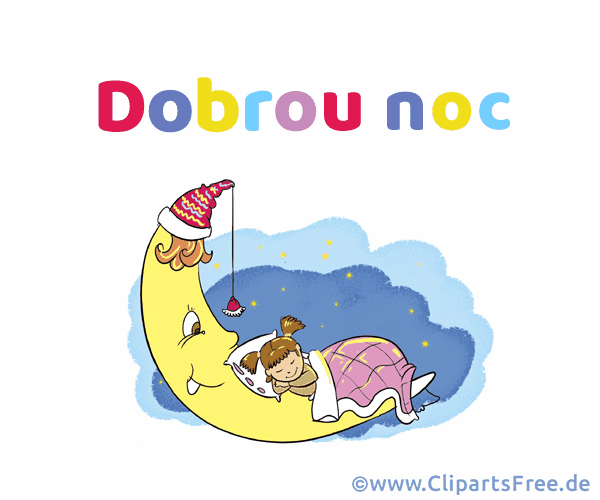 e-Card Gute Nacht auf Tschechisch