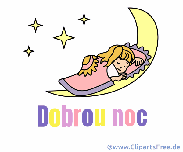 Gif Gute Nacht auf Tschechisch