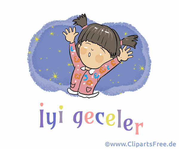 Gute Nacht Gruß auf Türkisch