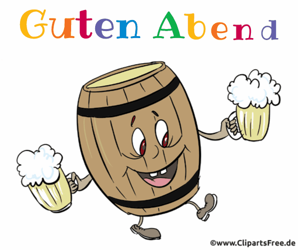 Bierfass mit Biergläsern witzige Gif-Animation Bierfass mit Biergläsern witzige Gif-Animation