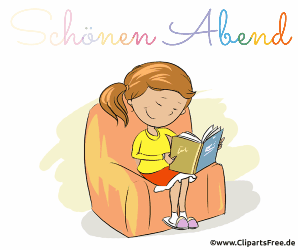 Einen schönen, ruhigen Abend Grusskarte - Animierte Gifs