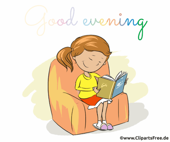 Einen wunderschönen Abend Glückwunschkarte als Gif