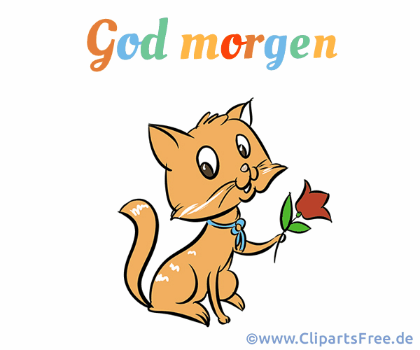 Guten Morgen auf Dänisch schöne Grusskarte