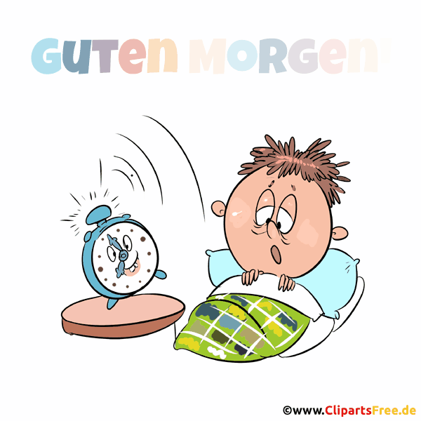 Animation Aufwachen früh Morgen - Gifs animiert