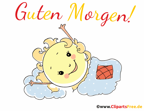 Animation im Gif-Format Sonne steht früh morgen auf