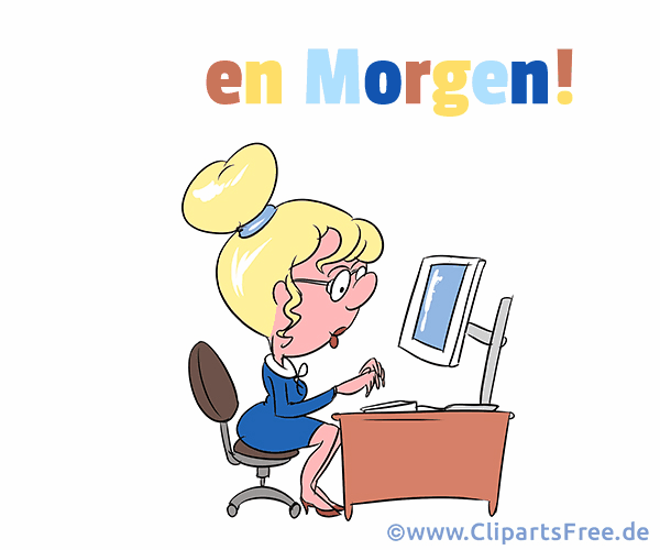 Guten Morgen Grüße für Büro Gif-Animation kostenlos