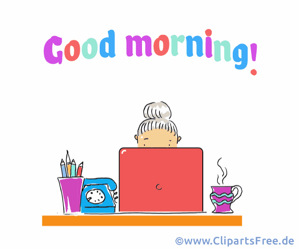 Guten Morgen in Englischer Sprache Gif, Bild, Clipart