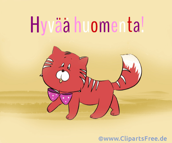 Guten Morgen auf Finnisch Gif-Clipart