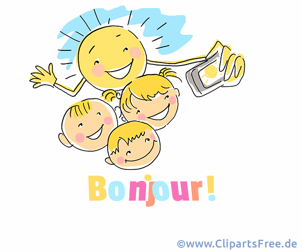 eCard Guten Morgen auf Französisch