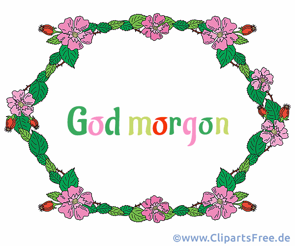 Guten Morgen auf Schwedisch Gif Clipart