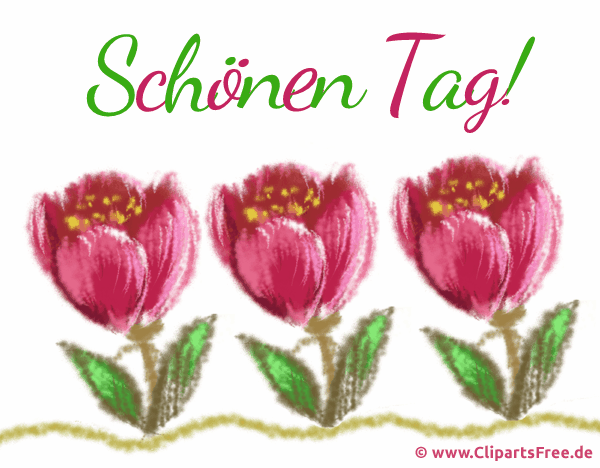 Animierte Glückwunschkarte einen schönen Tag - Gif Cliparts