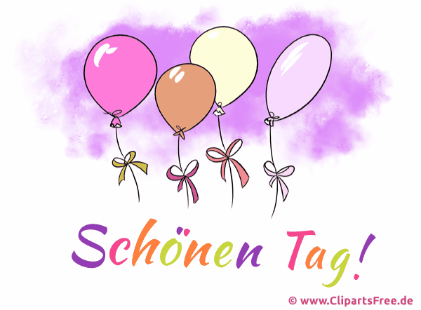 Einen schönen Tag Grusskarte Gif animiert