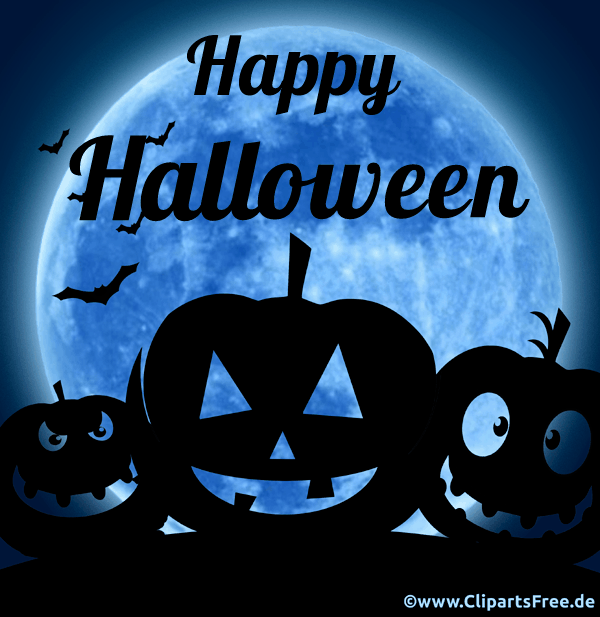 Animierte Halloween Grußkarte im Gif-Format