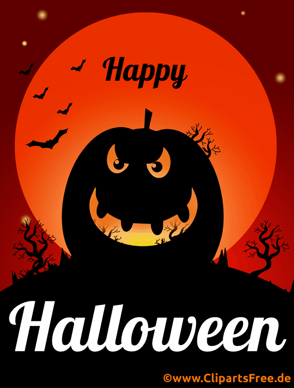 Gif-Animation mit Kürbis zum Halloween