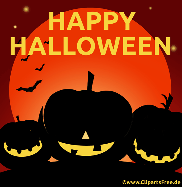 Kürbisse mit bösen Augen zu Halloween Gif