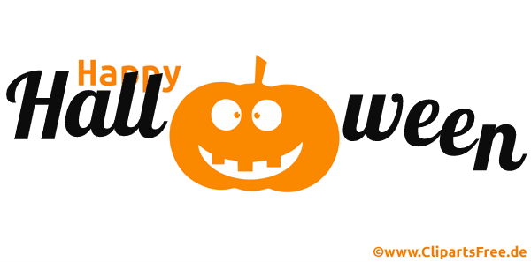 Text animiert Happy Halloween - Cliparts zum 31. Oktober