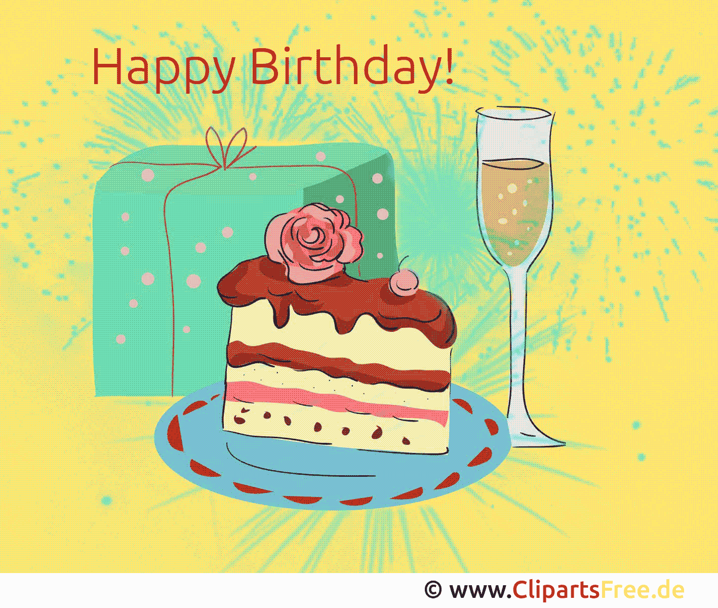 Free gif birthday, free images collection, illustration, free clipart, clip...