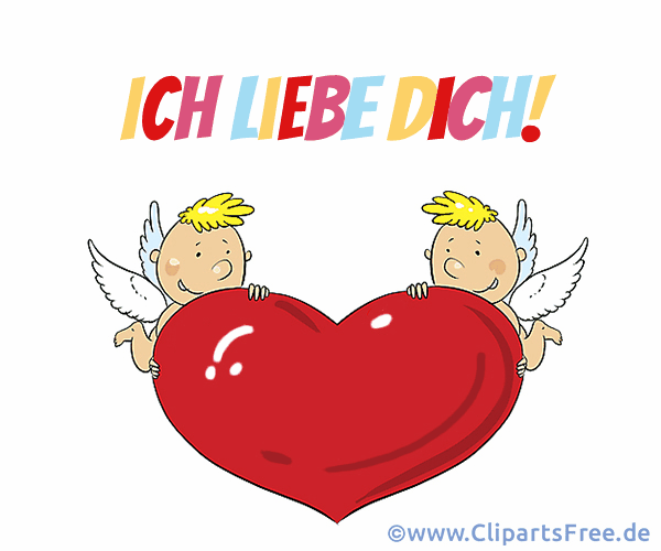 Herz mit Engeln Gif - Kostenlose Bilder zum Thema Liebe