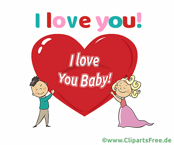 Liebeserklärung Ich liebe Dich zum Teilen in sozialen Netzwerken