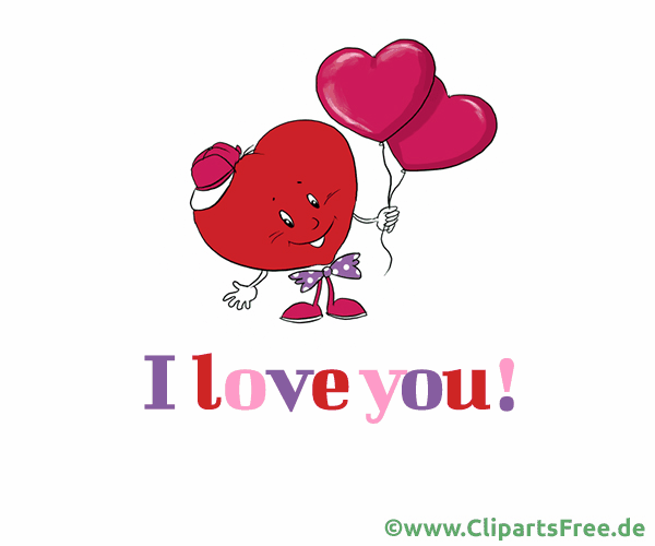 Liebeserklärung zum Veschicken in Messenger und per E-Mail