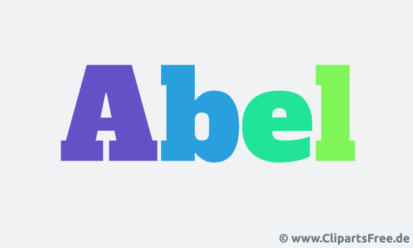 Abel Name für Jungen - Babynamen als Gifs animiert