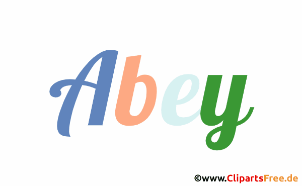 Abey Vorname für Jungen animiertes Deko Bild