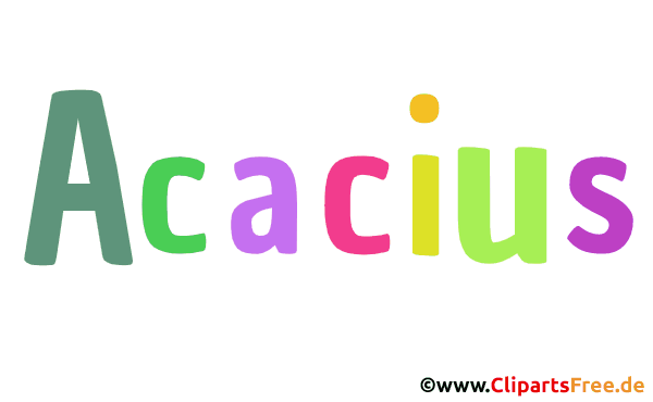 Acacius Vorname für Jungen als animiertes Gif Bild