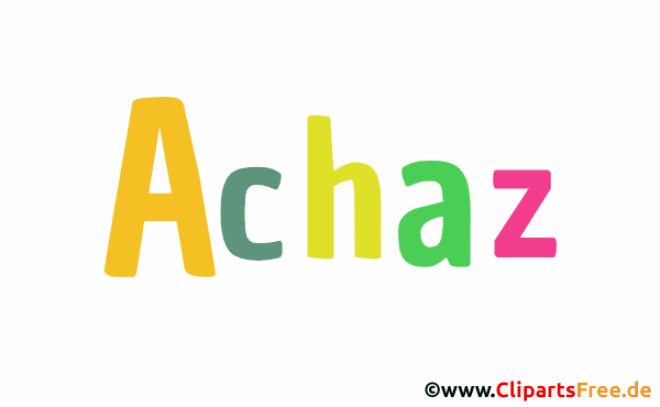 Achaz Vorname für Jungen als animiertes Gif Bild