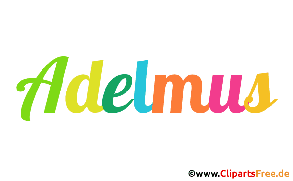 Adelmus Vorname für Jungen Deko Illustration mit Animation