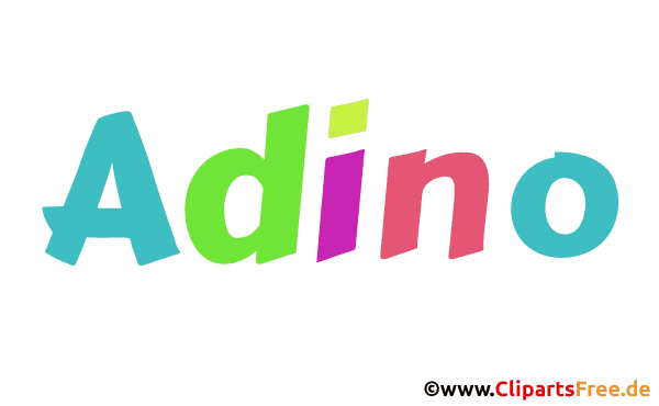 Adino Vorname für Jungen als animiertes Gif Bild