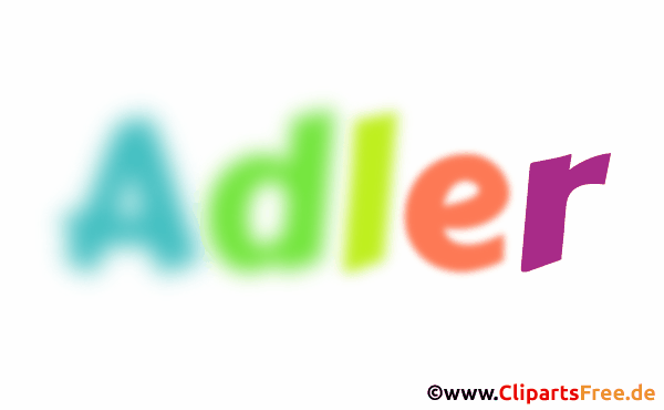 Adler Vorname für Jungen Deko Illustration mit Animation