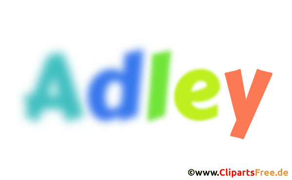 Adley Vorname für Jungen Illustration, Bild, Gif Grafik