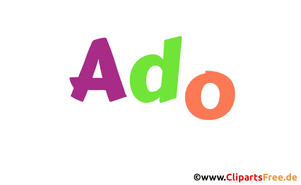 Ado Vorname für Jungen Illustration, Bild, Gif Grafik