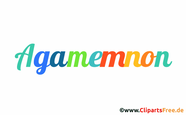 Agamemnon Vorname für Jungen Illustration, Bild, Gif Grafik