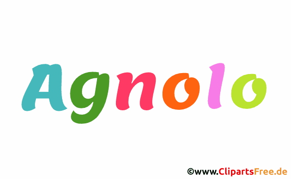 Agnolo Vorname für Jungen als animiertes Gif Bild
