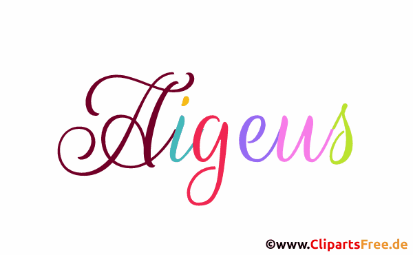 Aigeus Vorname für Jungen als animiertes Gif Bild