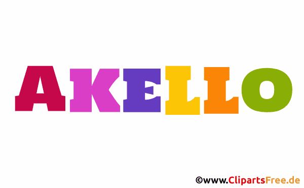 Akello Vorname für Jungen Illustration, Bild, Gif Grafik