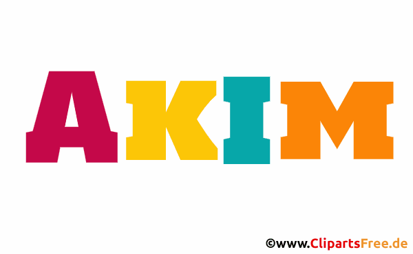 Akim Vorname für Jungen - Babyvornamen als animierte Bilder