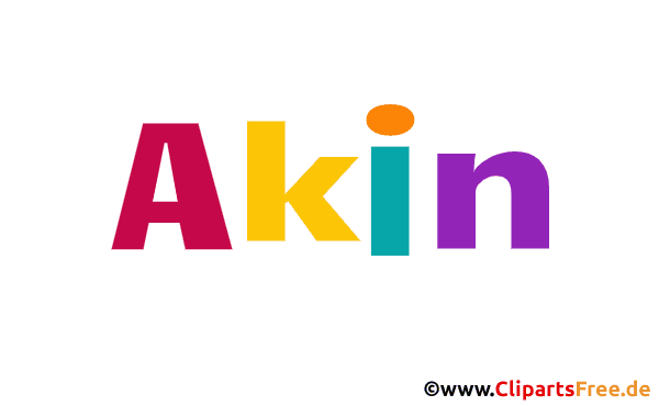 Akin Vorname für Jungen als animiertes Gif Bild