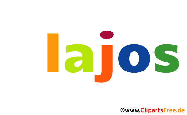 Alajos Vorname für Jungen Illustration, Bild, Gif Grafik