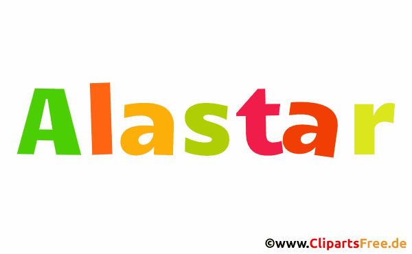 Alastar Vorname für Jungen als animiertes Gif Bild