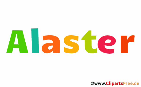 Alaster Vorname für Jungen - Baby Vornamen als Bilder