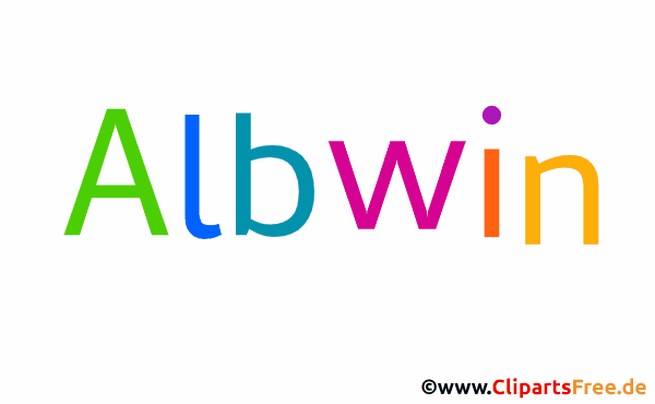 Albwin Vorname für Jungen - Baby Vornamen als Bilder