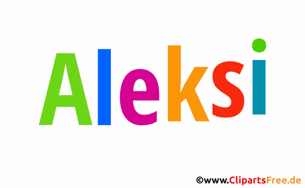 Aleksi Bild mit Namen - Animierte Bilder mit Vornamen