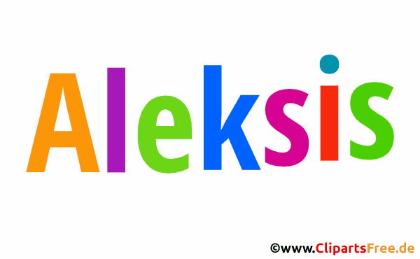 Aleksis Vorname für Jungen - Babyvornamen als animierte Bilder