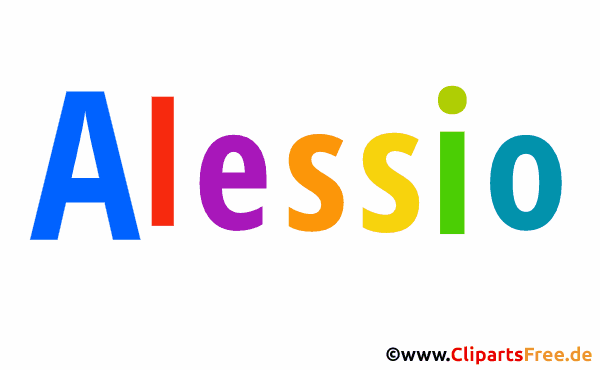 Alessio persönliches Namensbild -  Bilder mit Vornamen